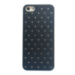 iPhone 5 Back Cover Hülle Kappe Case Schale Schutz Schwarz Glitzersteine Strass Ersatzteil