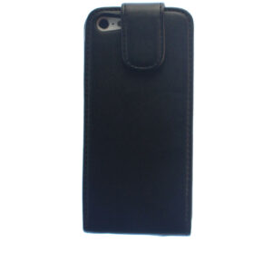 iPhone 5 Tasche Hülle Etui Flipcase Ledertasche magnetisch mit Spiegel Schwarz Ersatzteil