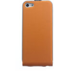 iPhone 5 Tasche Hülle Etui Flipcase Case Etui magnetisch Orange Ersatzteil