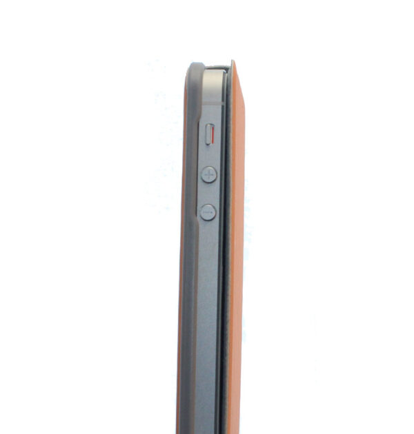 iPhone 5 Tasche Hülle Etui Flipcase Case Etui magnetisch Orange Ersatzteil