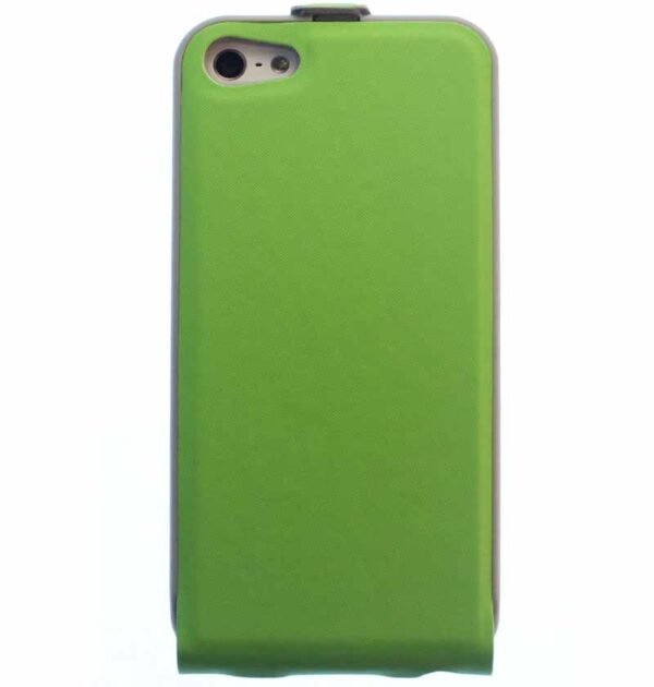 iPhone 5 Tasche Hülle Etui Flipcase Case Etui magnetisch Grün Ersatzteil