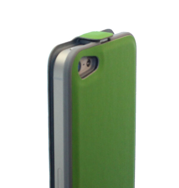 iPhone 5 Tasche Hülle Etui Flipcase Case Etui magnetisch Grün Ersatzteil