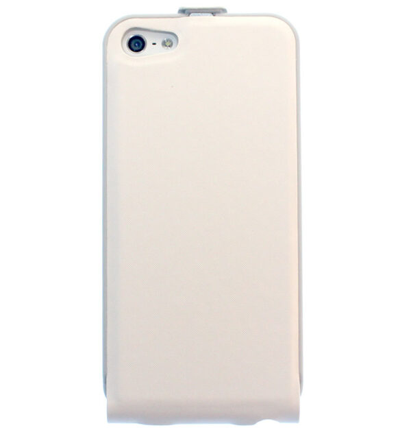 iPhone 5 Tasche Hülle Etui Flipcase Case Etui magnetisch Weiß Ersatzteil