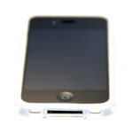 iPhone 4 Bumper mit Metall-Look Buttons (weiß/durchsichtig) Ersatzteil